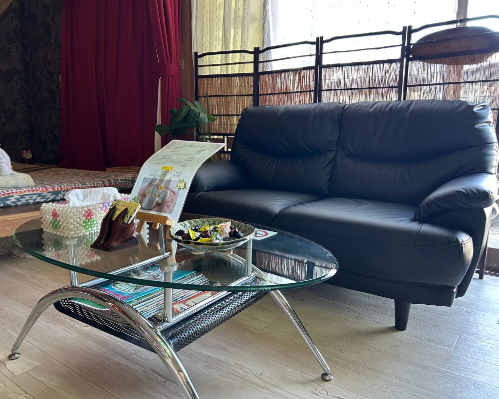 茨城県石岡市東光台のタイ古式マッサージ・サバイディー待合室1階