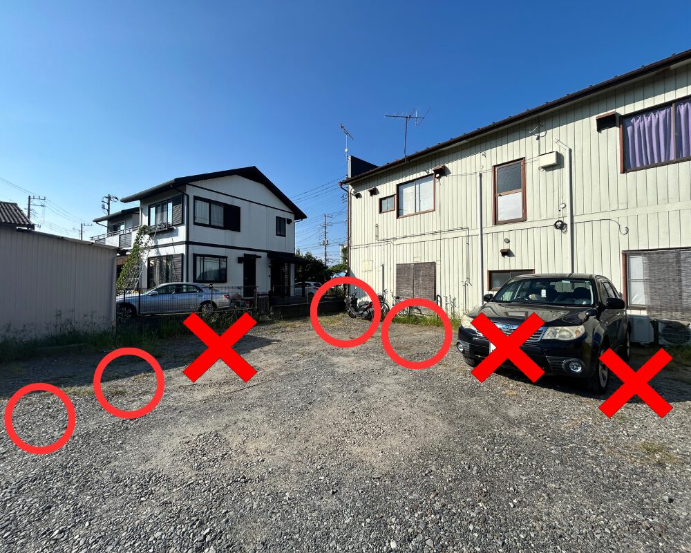 茨城県石岡市東光台のタイ古式マッサージ・サバイディー駐車場